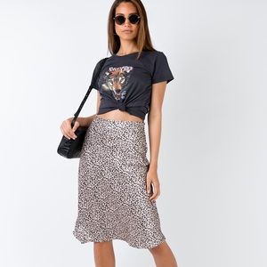 Princess Polly Leopard Midi Skirt